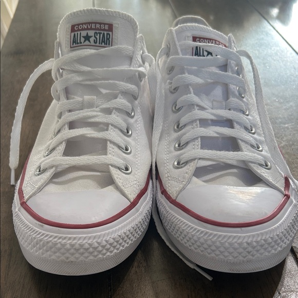 Converse White and Red Low-Top Sneakers - Picture 7 of 7